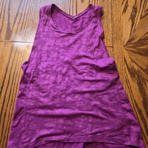 Lululemon Run For Days Tank Vibrant Purple Camo